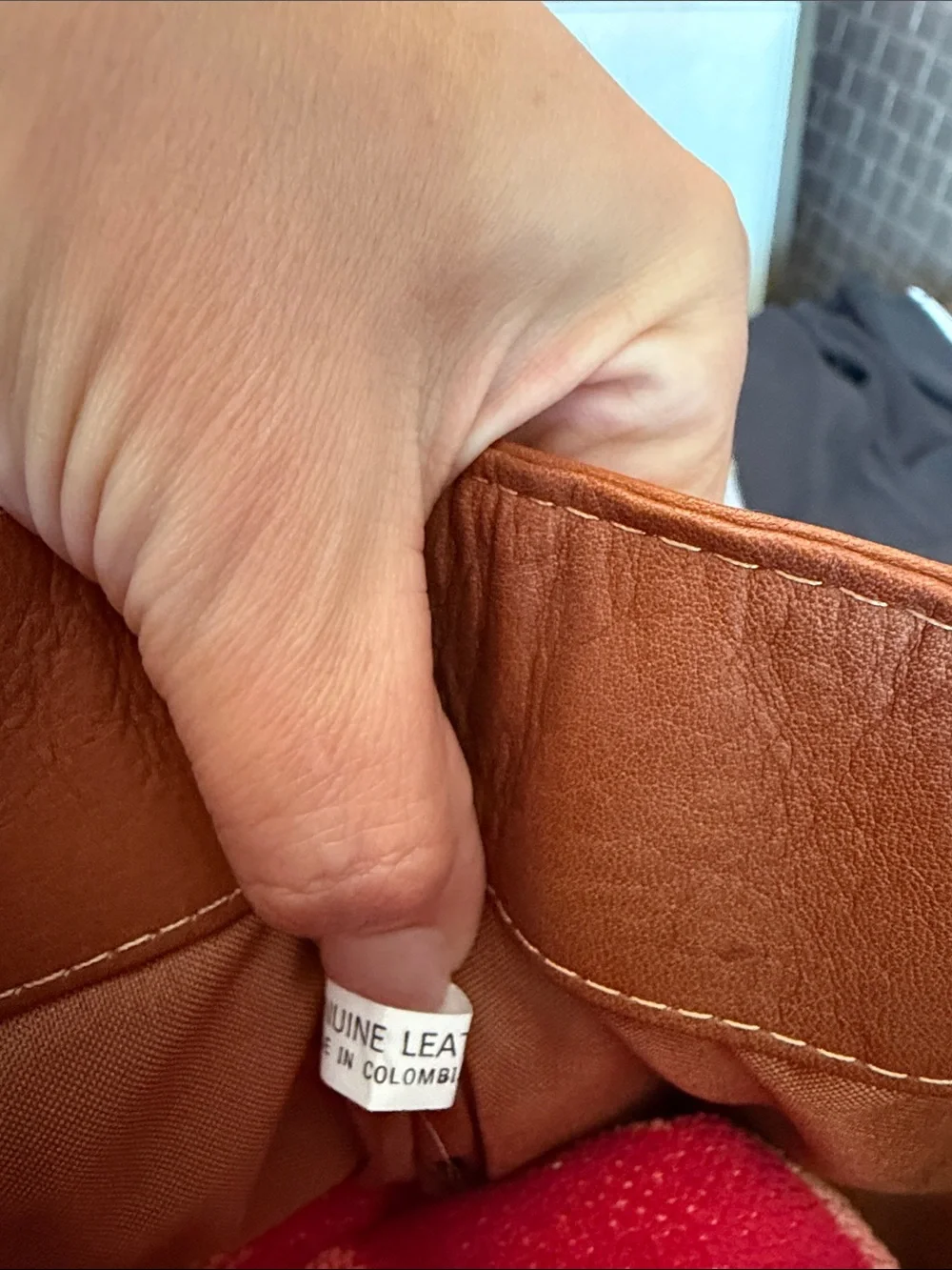 Piel leather shoulder tote bag